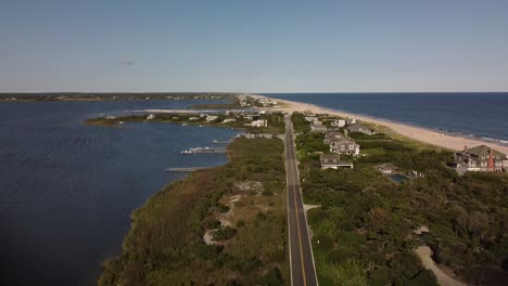 Vista-Aérea-De-La-Playa-De-Southampton-Long-Island-Nueva-York