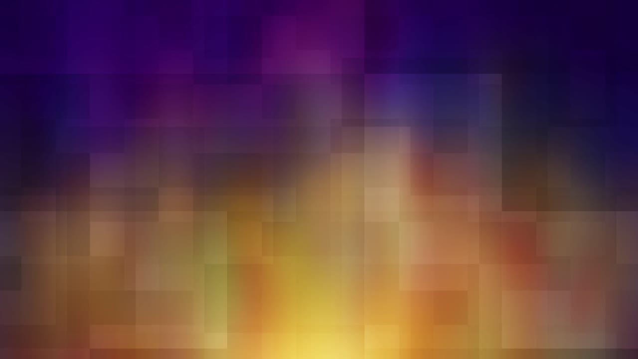 visualización geométrica abstracta con cuadrados luminosos, rectángulos y colores de espectro vívido, creando un efecto cibernético pulsante - cambiando dinámicamente en un patrón animado sin costuras