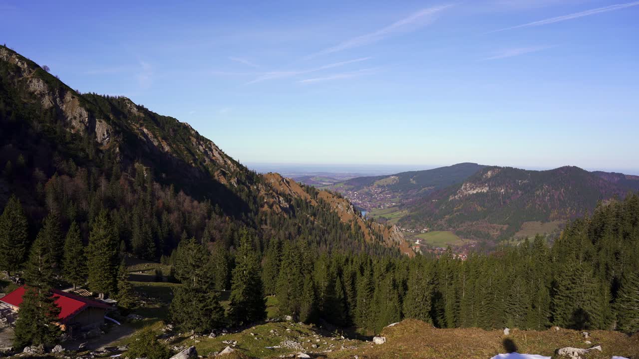 Panoramablick von der Ankelalm in den Alpen