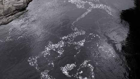 water patterns in a flowing stream