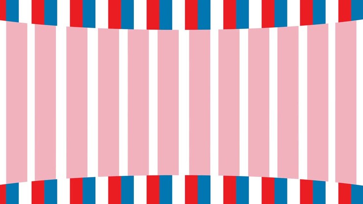 Animation af hvide, blå og røde striber fra det amerikanske flag med baggrund med plads til tekst