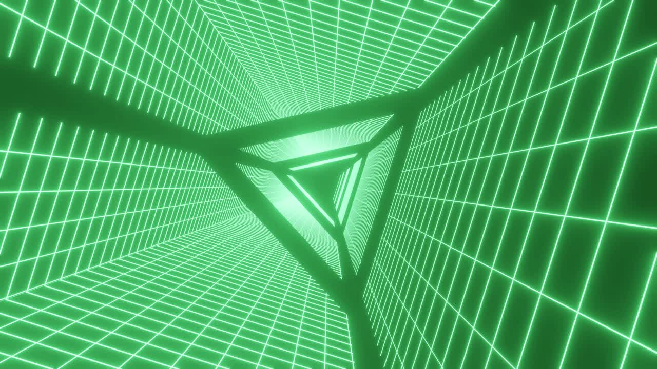 3d 모션 트라이글 터널 루핑 배경, 레트로 사이버 크 80년대 sf 배경, 80년대 레트로 배경, 증기파 아트 콘셉트, 터널 라이트, 4k 해상도 루프 애니메이션, 모던 컬러블 조명