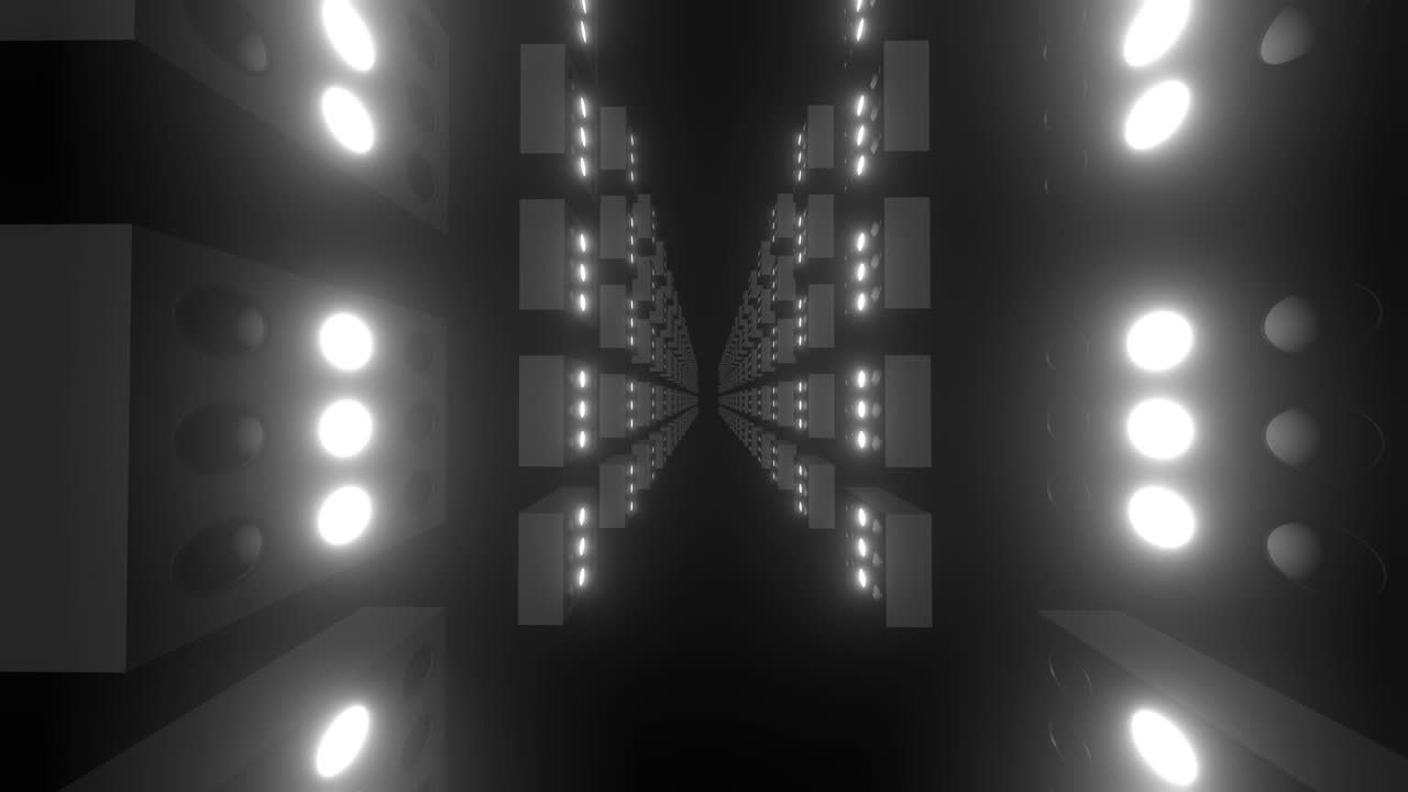 Futuristic Glowing Tunnel