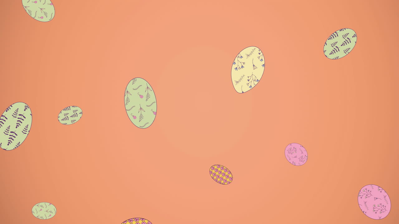 ⁇ 은 배경 에 떨어지는 부활절 달 ⁇  의 애니메이션