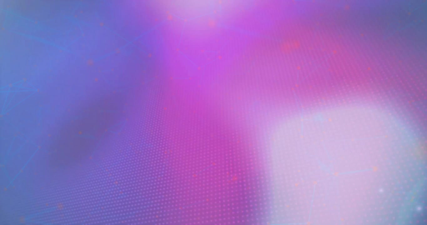 Animation of light spots over purple background