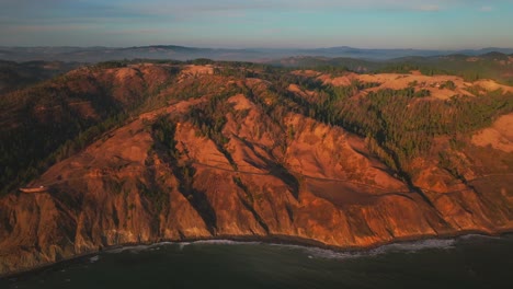 bolinas sonoma coast state park golden sunset california aerial drone landscape bodega bay fort ross rugged windy coastal highway redwoods point reyes big sur salmon creek pacific ocean right motion