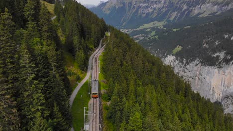 antena: pequeño tren de montaña en la región de jungfraujoch 2