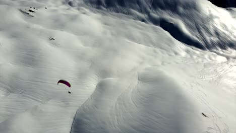 Paragliding in Val D'isere by Drone - Scenic Landscape