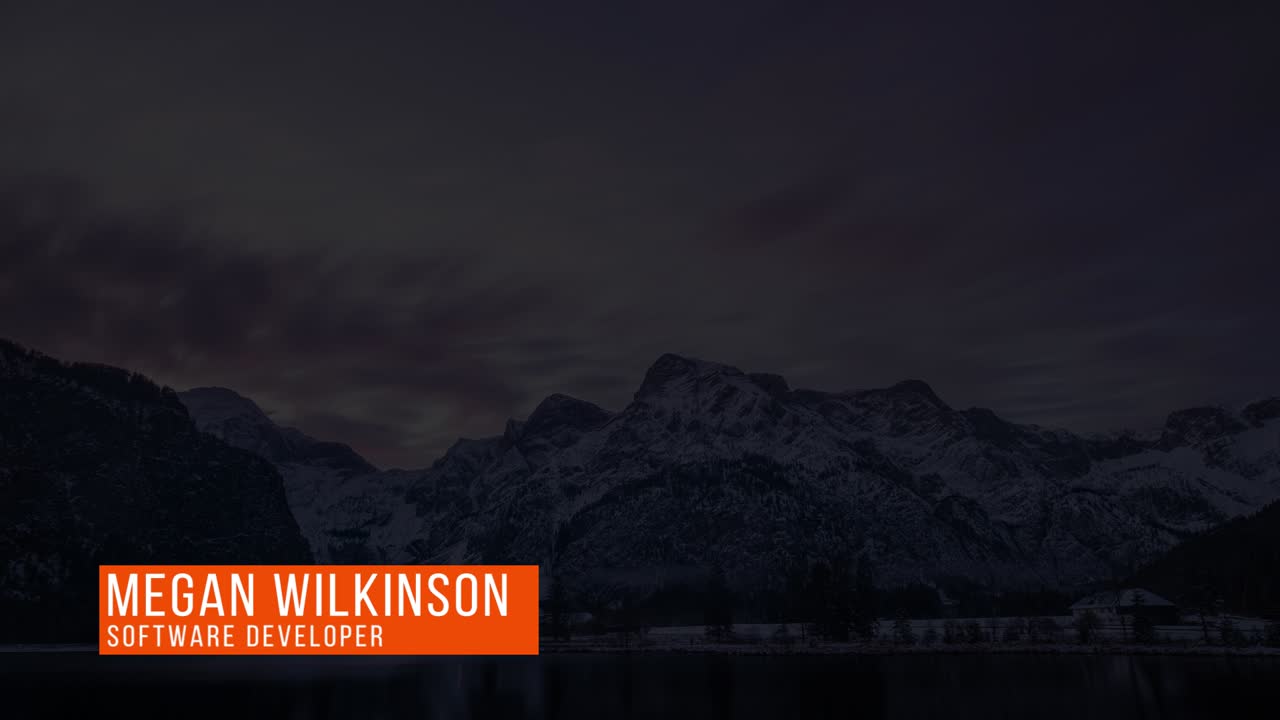 Mountain Landscape with Text Overlay