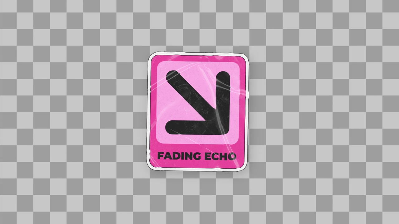 Fading Echo Arrow Sticker