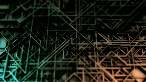 abstract grid construction light motion video background