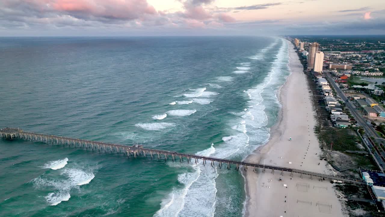 Molo da pesca a Panama City Beach, Florida, ripreso in 5k