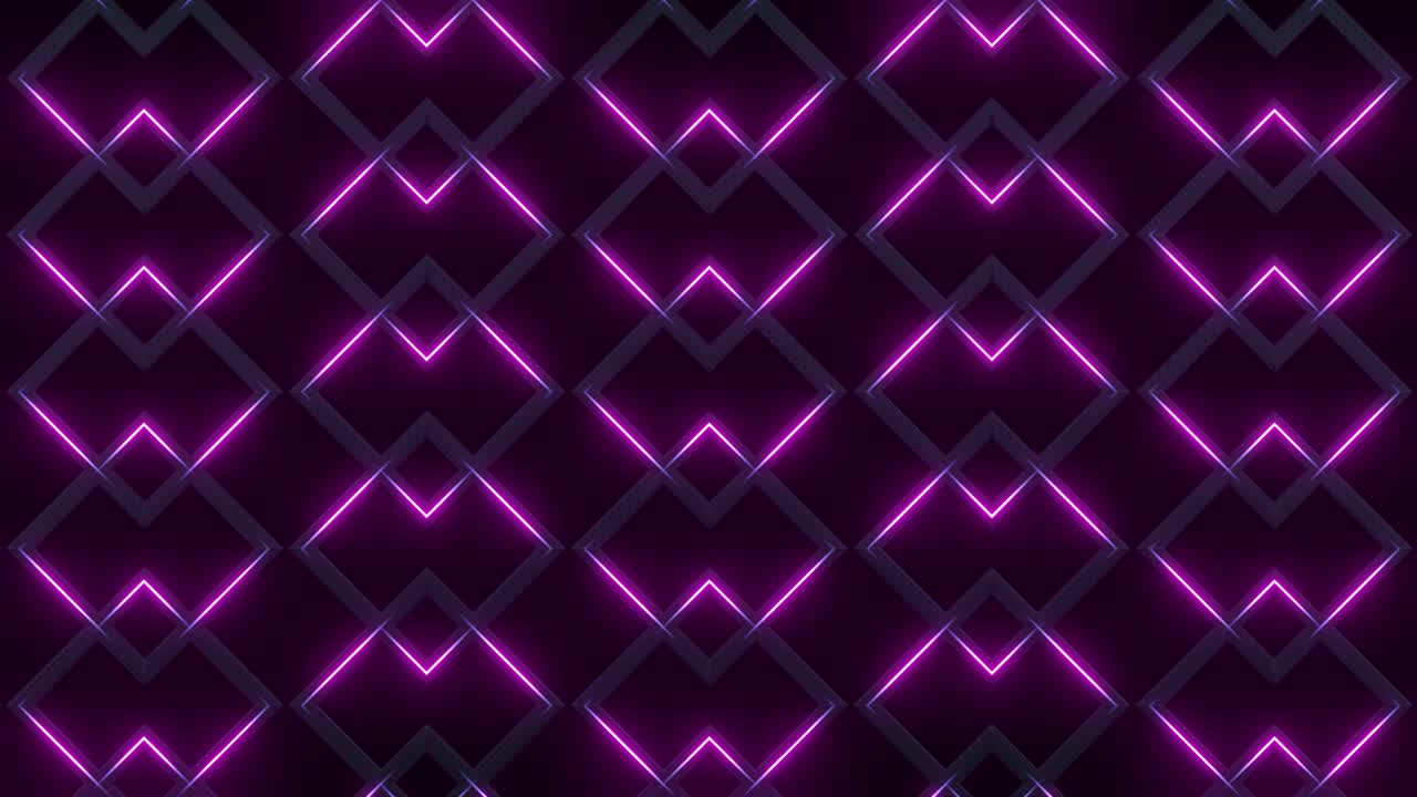 Abstract Purple Neon Geometric Pattern