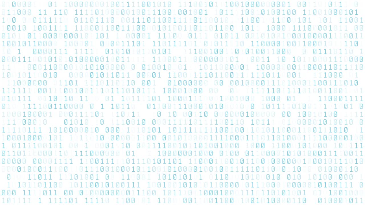 Binary code digital information technology background seamless loop