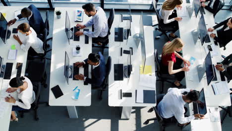 busy office workers