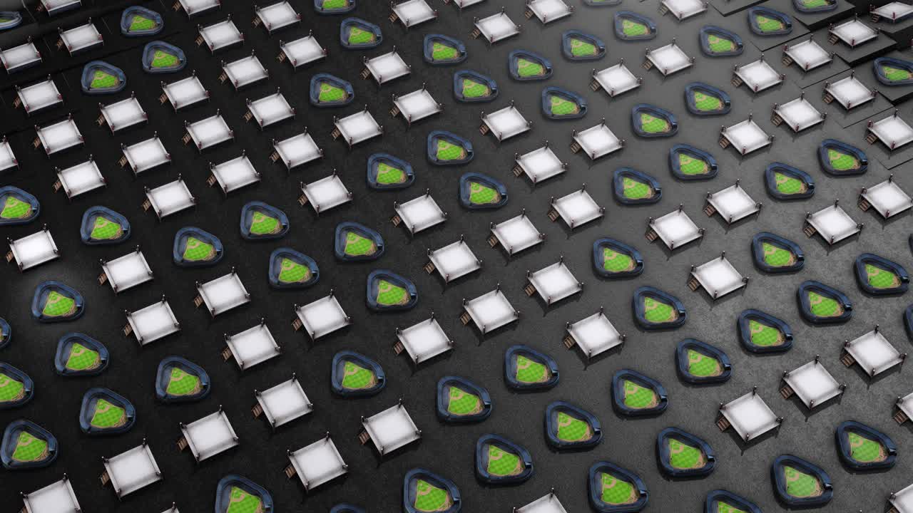 다채로운 스포츠 경기장 추상적인 배경 파란색