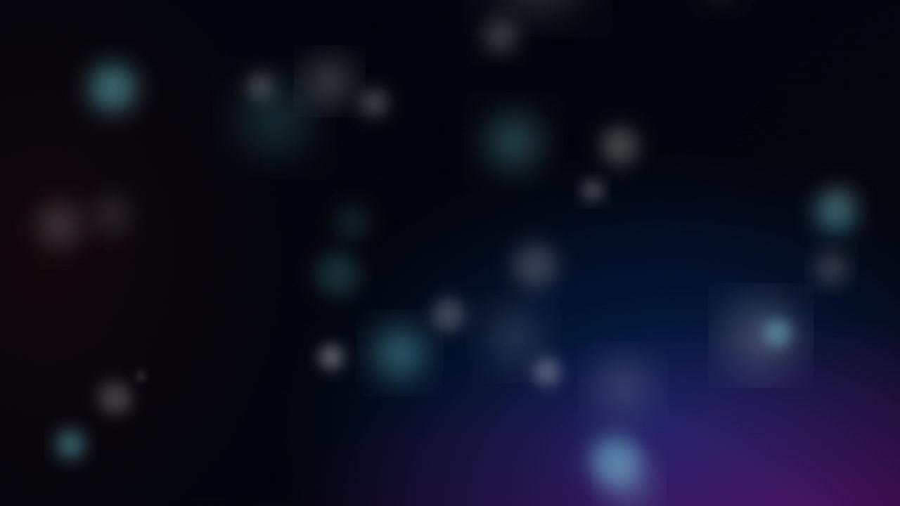Abstract Background with Floating Soft Glowing Particles