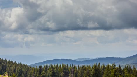 a timelapse of a cloudy sky next to chepelare in the bulgarian rhodope mountains