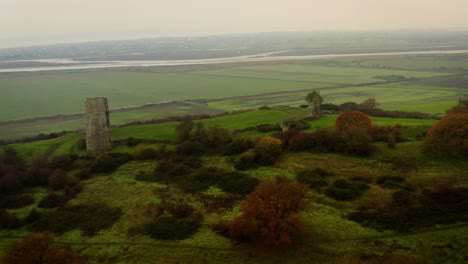 Hadleigh-Castle-Essex-Ascensor-De-Barrido-Mavic-2-Pro-4k-Drone