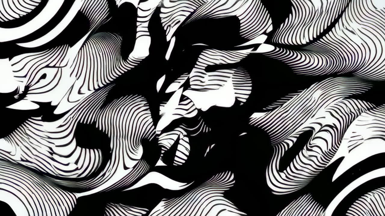 Abstract Black and White Zebra Pattern
