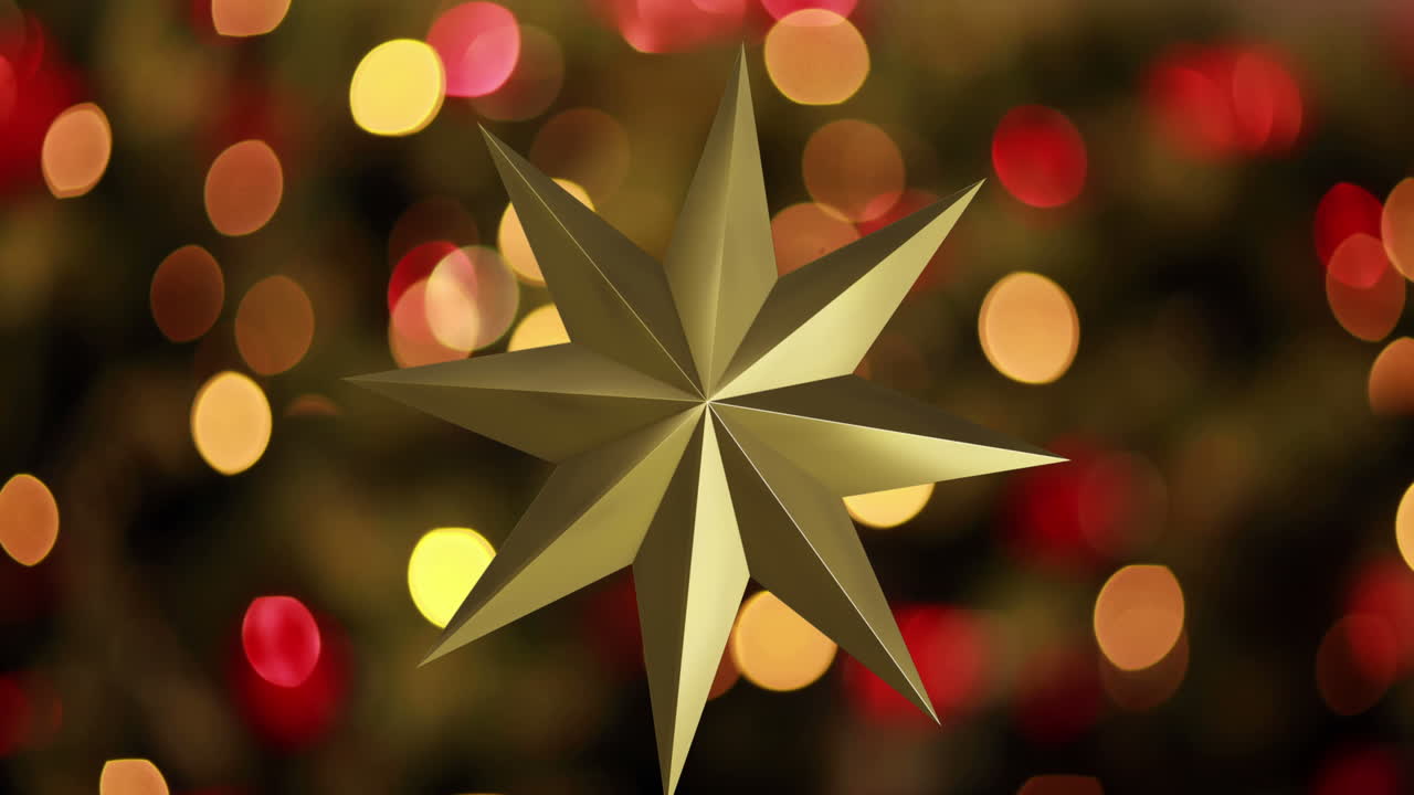 animación de estrellas sobre manchas de luz sobre fondo negro.