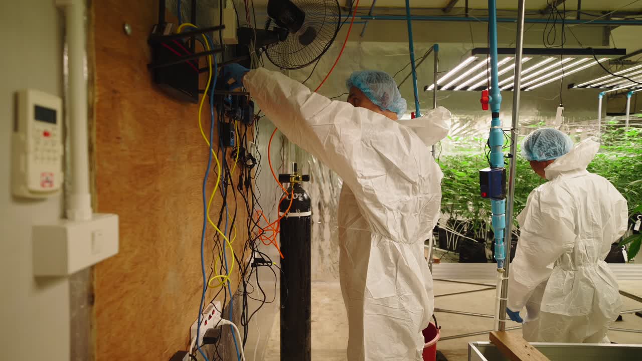 Mantenimiento de sala de cultivo de cannabis