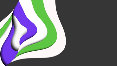 ondas fluyentes de púrpura y verde