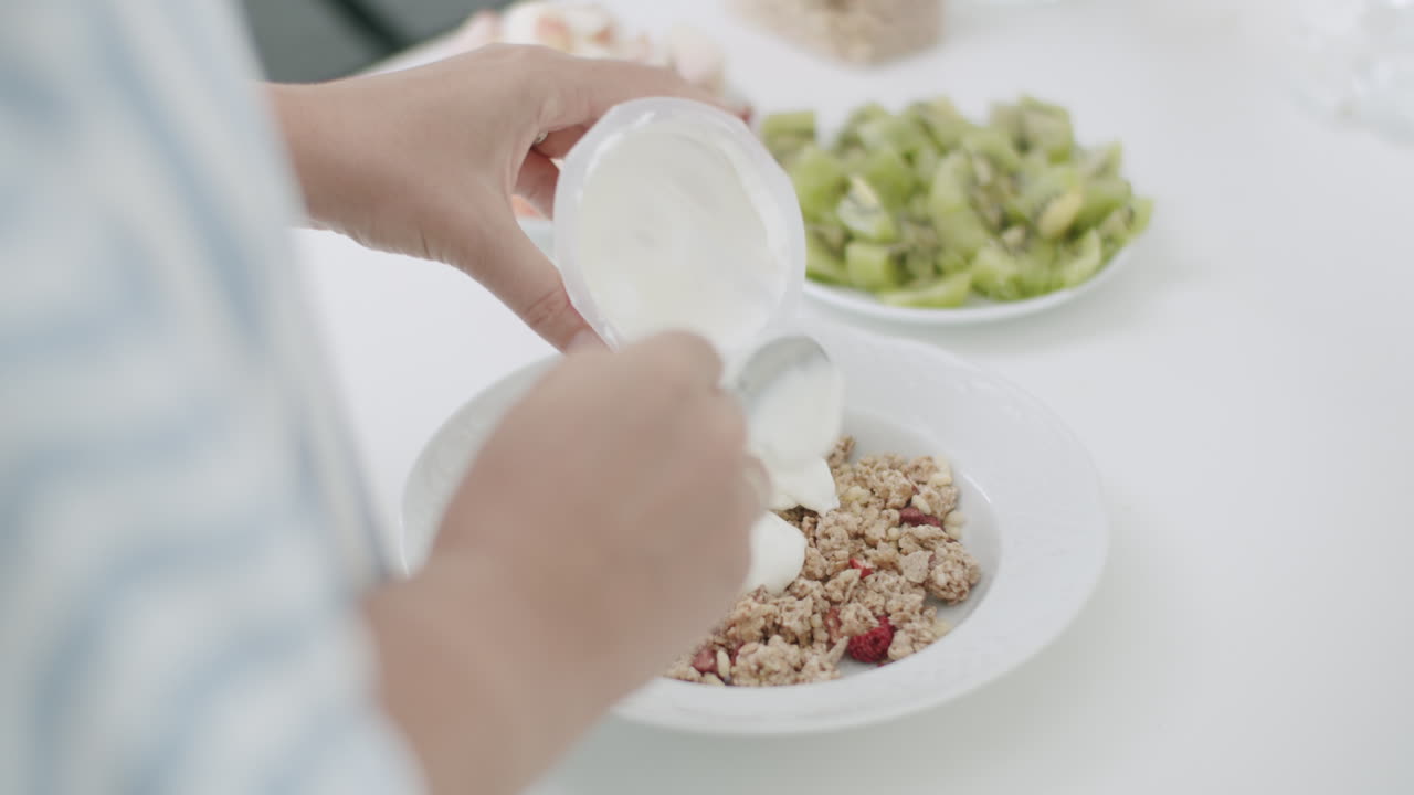 건강하고 영양이 풍부한 아침식사