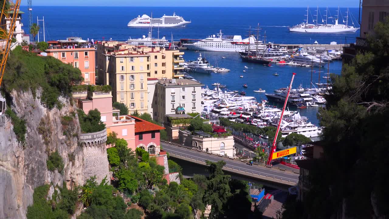 toma de establecimiento de monaco durante la carrera del gran premio