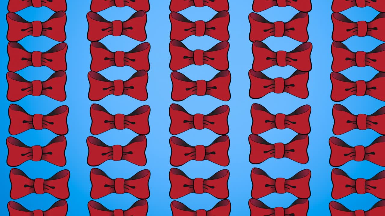 animación de pajaritas flotando sobre un fondo azul
