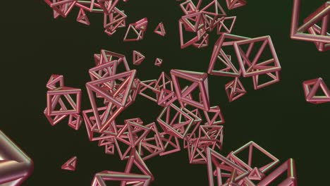 forma futurista, vuelo, animación de un objeto abstracto. fondo de concepto de tecnología dinámica.