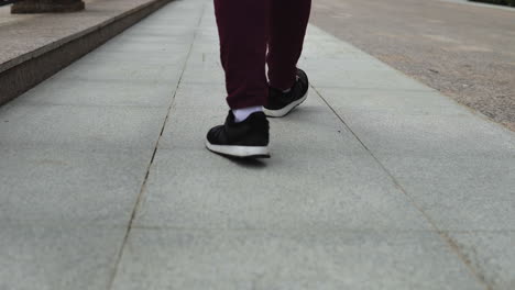 woman walking in a park