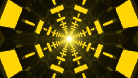 yellow background loop party tunnel