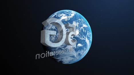 Animation-of-5g-5th-generation-text-over-globe-in-background