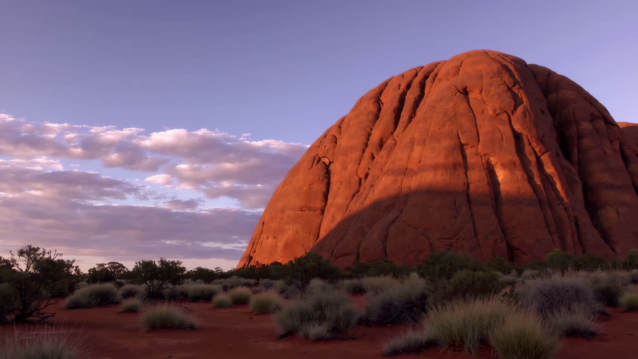 Stunning Sunset over a Red Rock Formation