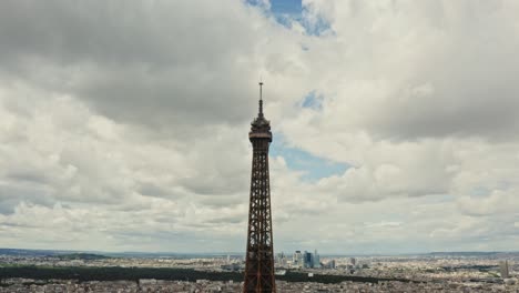 vista aérea de la torre eiffel