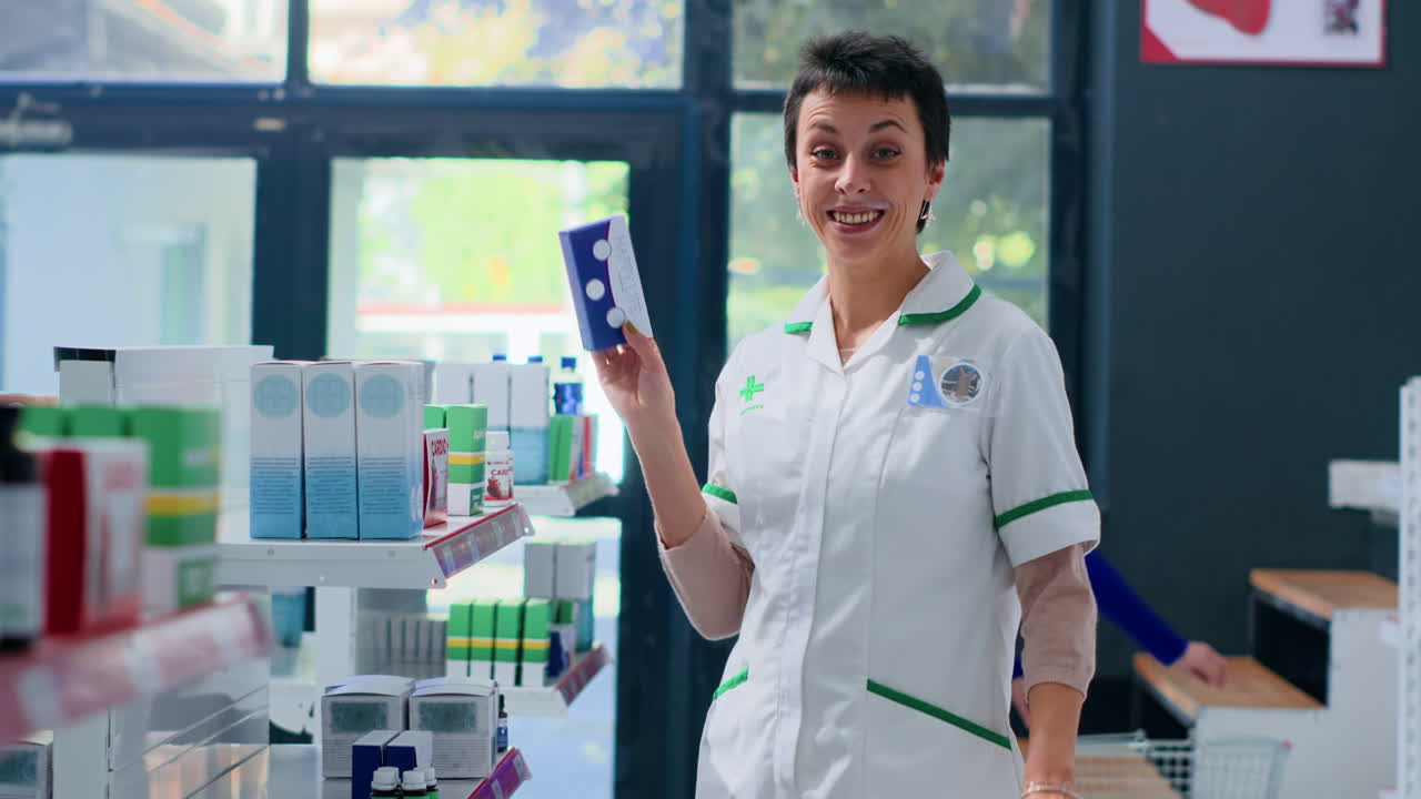 의약품을 고객에게 제공하는 약사