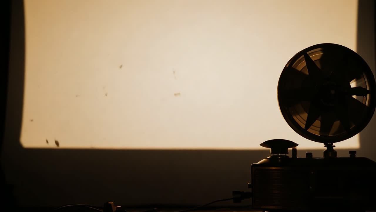 스크린에 2025를 표시한 영화 프로젝터