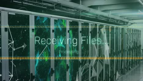 Animation-Der-Datenverarbeitung-über-Serverraum