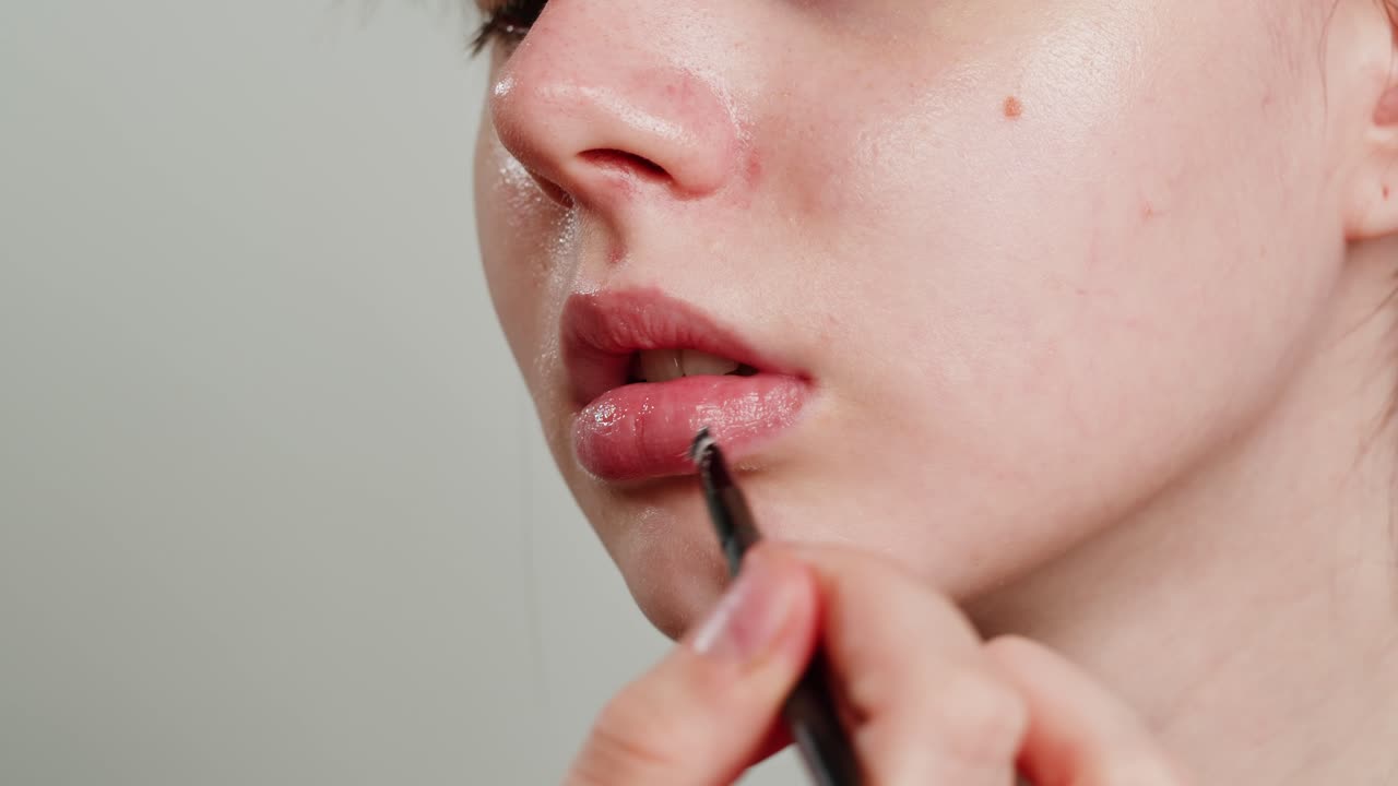 aplicación del forro labial