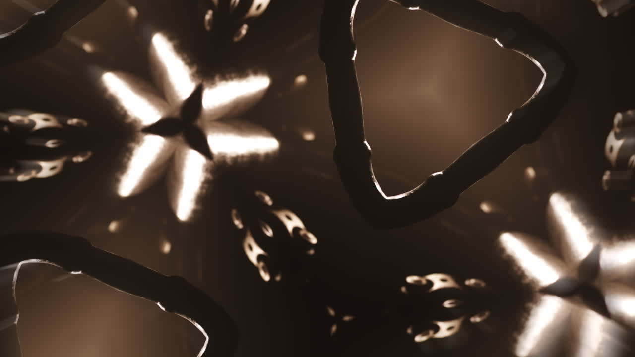 Geometric kaleidoscope animated pattern