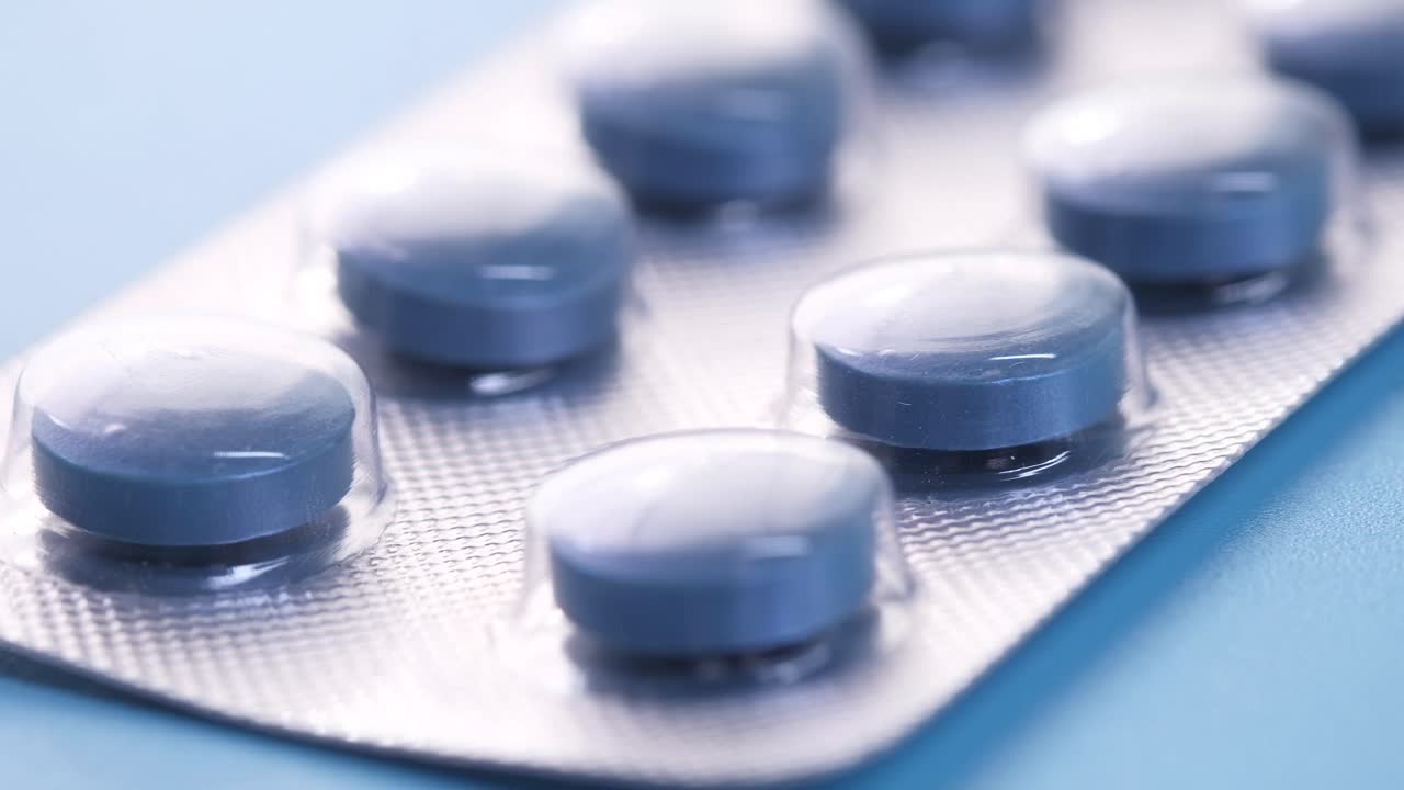 Close-up of a blister pack of pills