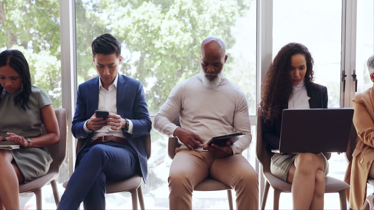 contratación de reclutamiento, sala de espera