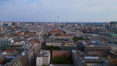 balloon over city