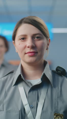 retrato del oficial de seguridad