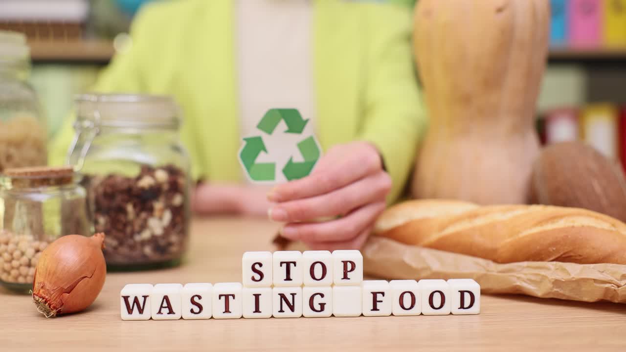 Stop food waste and recycle for a sustainable environment