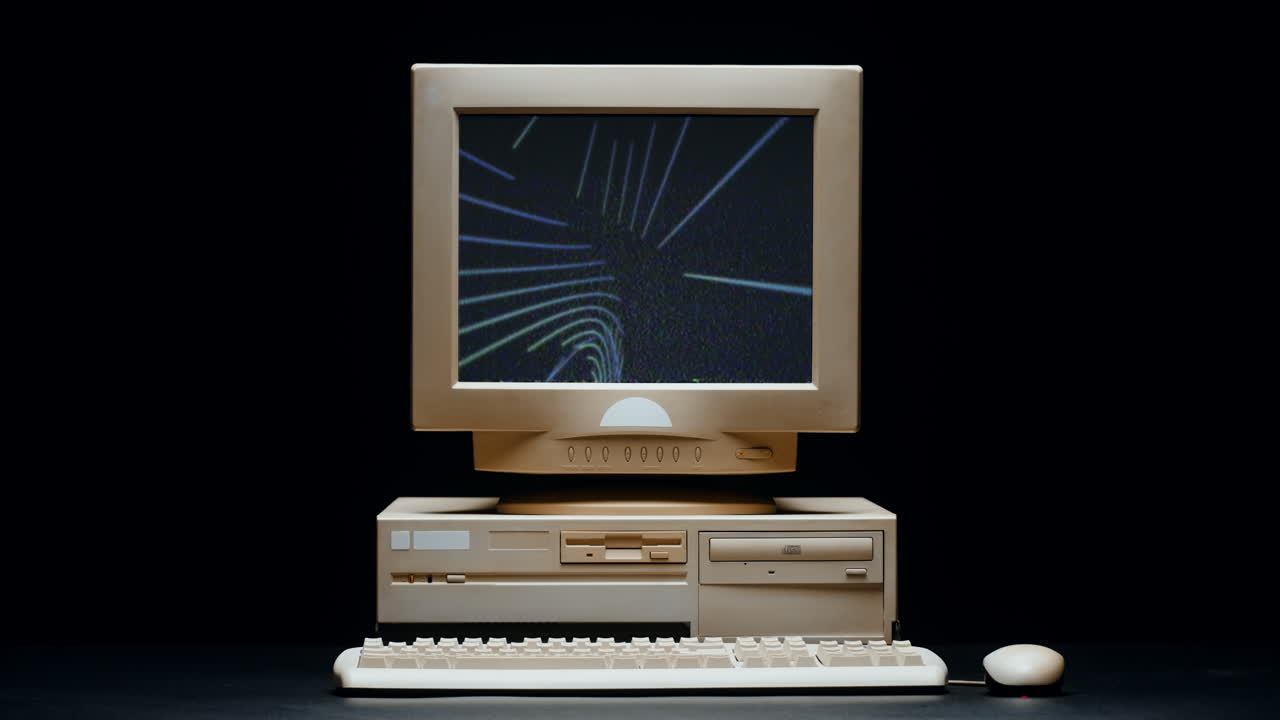 빈티지 데스크탑 컴퓨터
