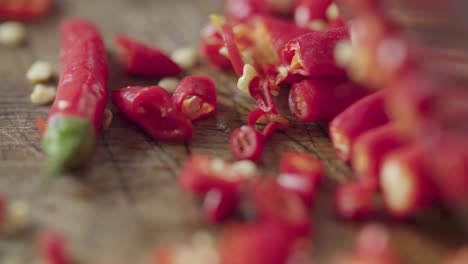 Slicing-red-chilli's-with-knife