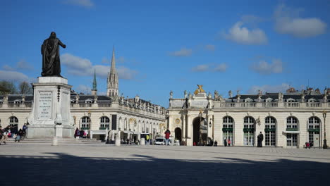 statue of stanisław leszczyński, place stanislas in nancy, france