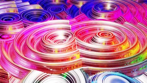 looped abstract background. beautiful iridescent wavy surface of liquid with pattern, gradient color and flow waves on it. rainbow glossy and matt fluid. creative bright bg with soft smooth animation.